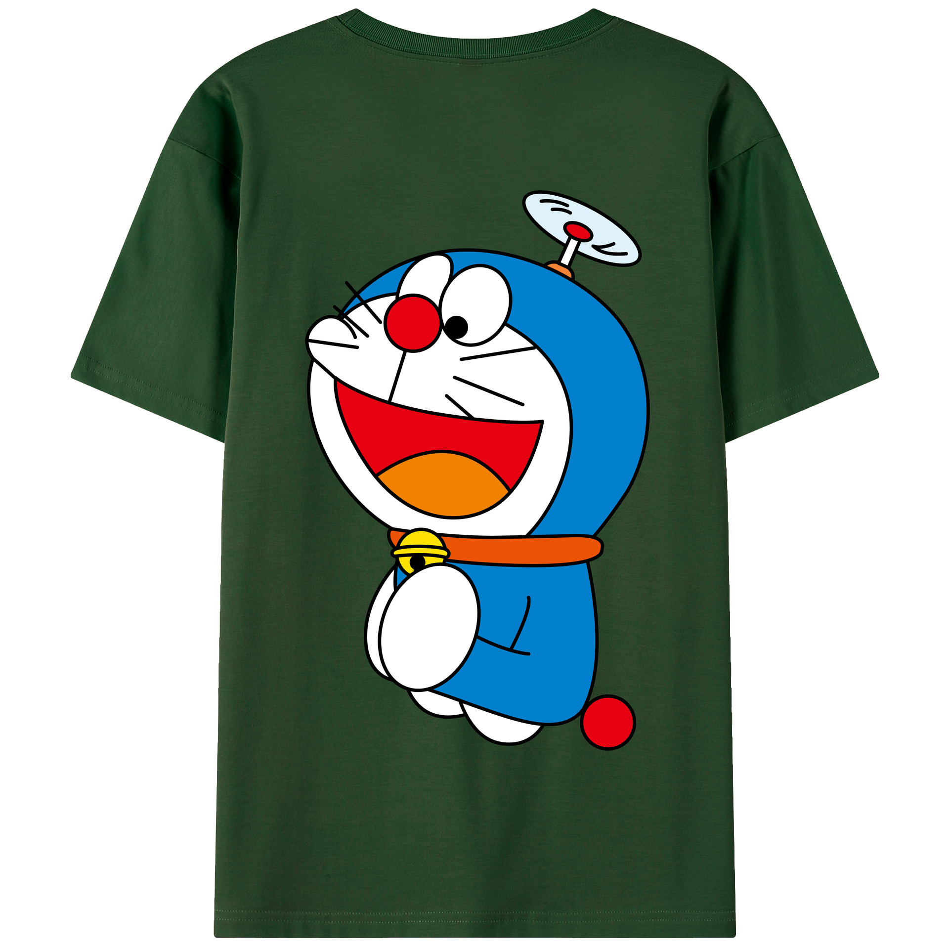 （画像用） ドラえもん Doraemon 綿100％半袖Tシャツ（背面プリント）